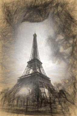Eyfel Kulesi Paris, Fransa'da sanat tarzı