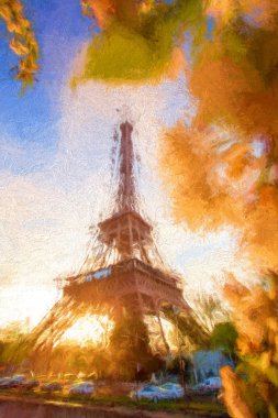 Eyfel Kulesi Paris, Fransa'da sanat tarzı