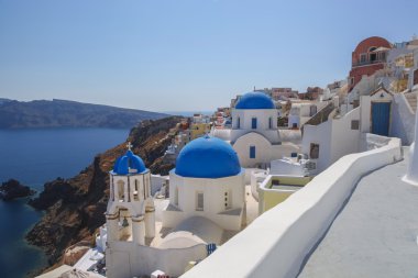 santorini Island, Yunanistan Oia Köyü