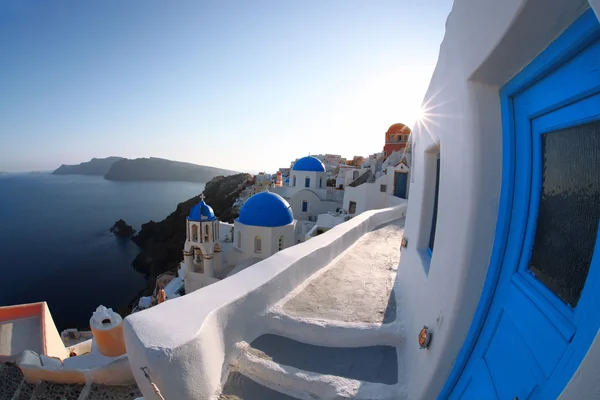 Oia village in Santorini island, Greece — Stock Photo, Image