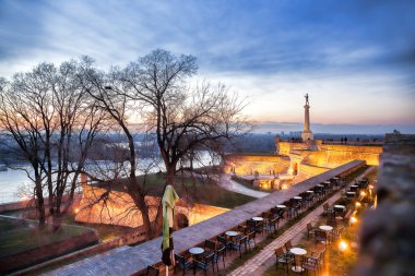 Zafer heykeli ile bir anıt başkenti Belgrad, Sırbistan