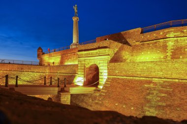 Zafer heykeli ile bir anıt başkenti Belgrad, Sırbistan