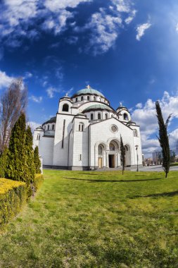Belgrad, Sırbistan başkenti şehir St. Sava Katedrali