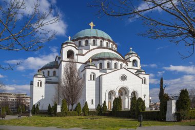 Belgrad, Sırbistan başkenti şehir St. Sava Katedrali