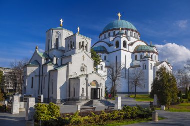 Belgrad, Sırbistan başkenti şehir St. Sava Katedrali