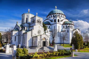 Belgrad, Sırbistan başkenti şehir St. Sava Katedrali