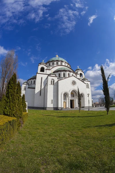 St Sava-katedralen i Belgrad, huvudstaden staden Serbien — Stockfoto