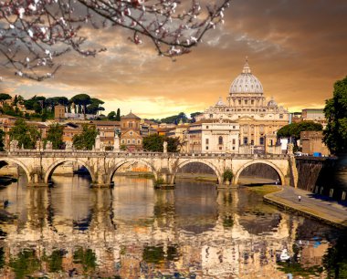 Basilica di San Pietro bahar sırasında zaman Vatikan, Roma, İtalya
