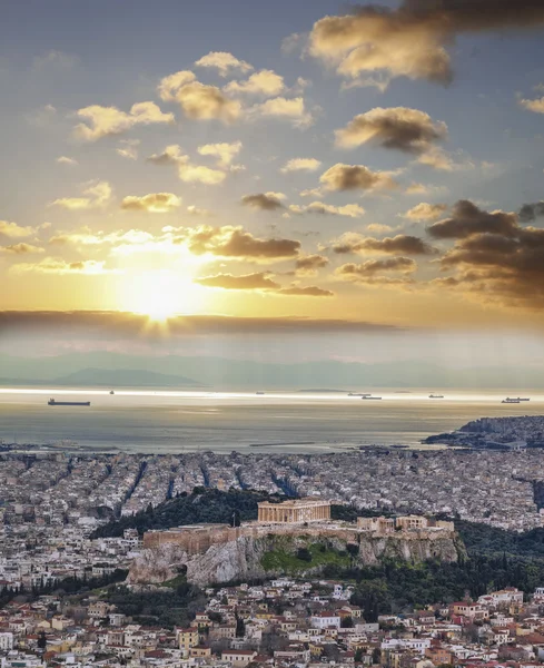 Acropolis with Parthenon temple in Athens, Greece — Stock Photo, Image