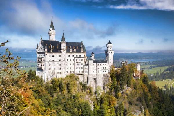 Schloss Neuschwanstein in Bayern, Deutschland — Stockfoto