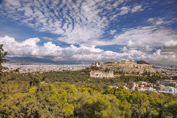 Akropolis mit Parthenon-Tempel in Athen, Griechenland — Stockfoto