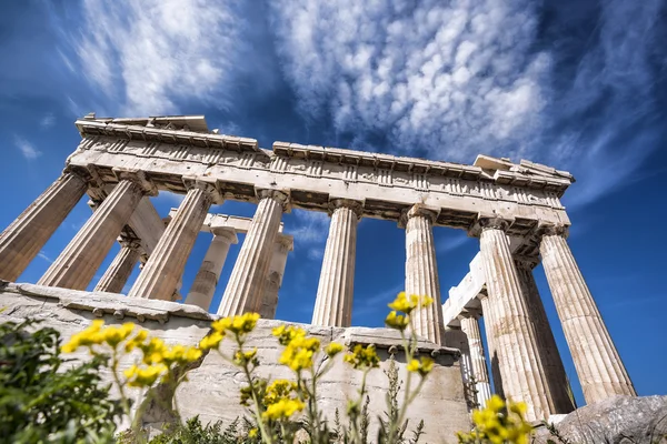 Akropol ze świątynią Partenon w Atenach, Grecja — Zdjęcie stockowe
