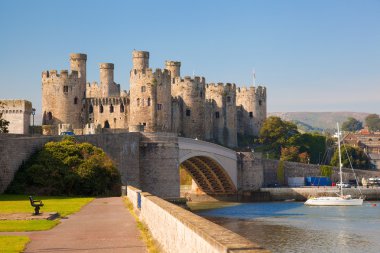  Conwy Castle Walesh kaleler Galler, Birleşik Krallık, dizi