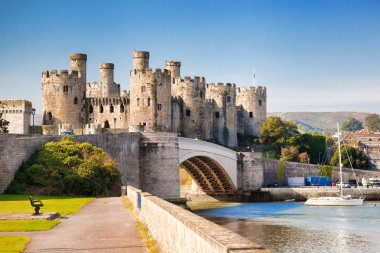  Conwy Castle Walesh kaleler Galler, Birleşik Krallık, dizi