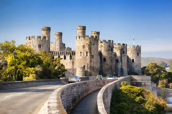Zamek Conwy w serii Wales, Wielka Brytania, Walesh zamki — Zdjęcie stockowe