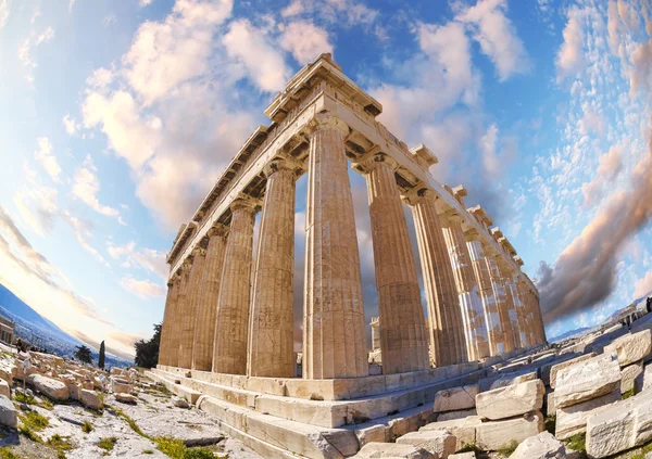 Parthenon tempel op de Akropolis in Athene, Griekenland — Stockfoto