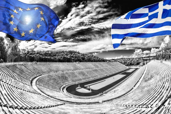 Estadio Panathenaic en Atenas, Grecia (anfitrión de los primeros Juegos Olímpicos modernos en 1896 —  Fotos de Stock