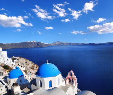 santorini Island, Yunanistan Oia Köyü