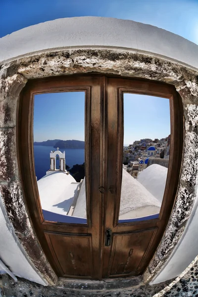 Villaggio di Oia sull'isola di Santorini in Grecia — Foto Stock