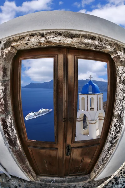 Pueblo de Oia en la isla de Santorini en Grecia —  Fotos de Stock
