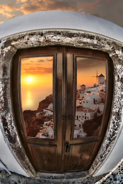 Oia dorp op Santorini eiland in Griekenland — Stockfoto