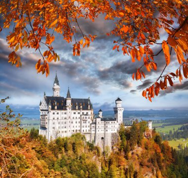  Almanya, Bavyera 'daki Neuschwanstein Şatosu