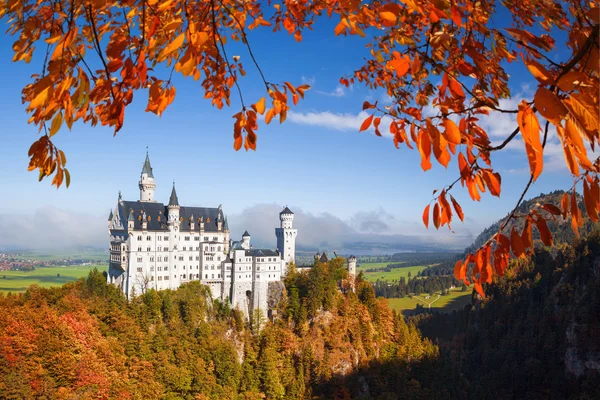 Замок Нойшванштайн в Баварии, Германия — стоковое фото