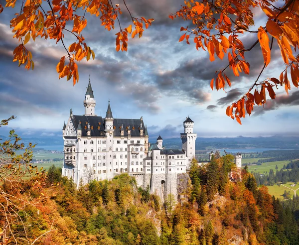 Schloss Neuschwanstein in Bayern, Deutschland — Stockfoto