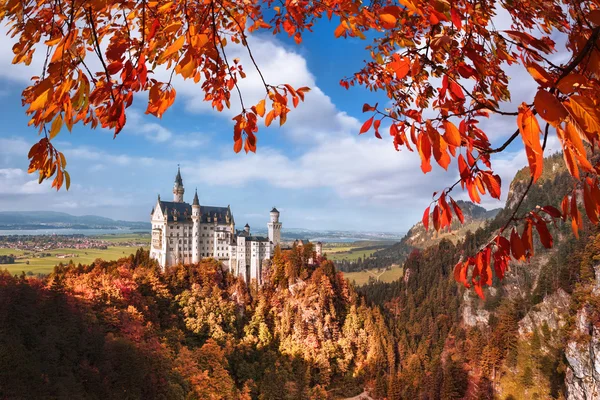 Neuschwanstein kastély Bajorországban, Németországban — Stock Fotó