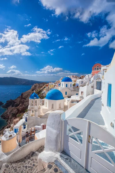 Oia by på ön Santorini i Grekland — Stockfoto
