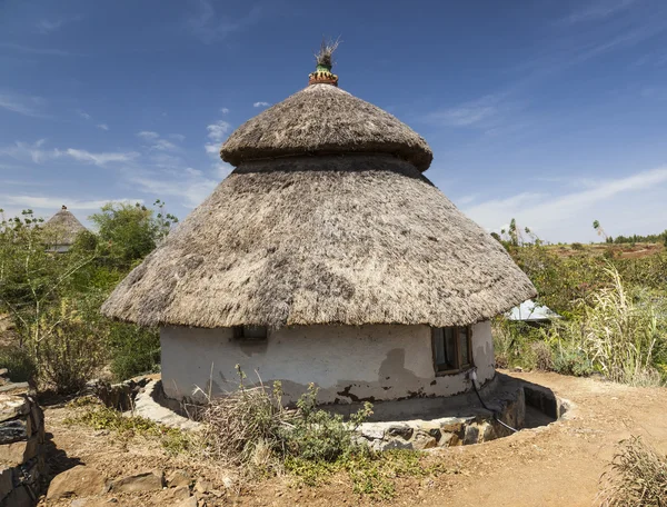 Casa tradizionale etiope. Karat Konso. Etiopia . — Foto Stock