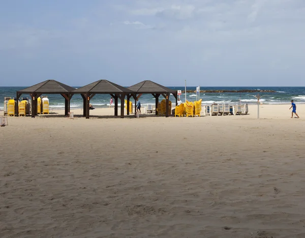 Geula Beach i oktober. Tel Aviv, Israel — Stockfoto