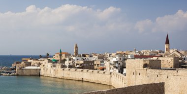 Akko antik kenti sabah. İsrail