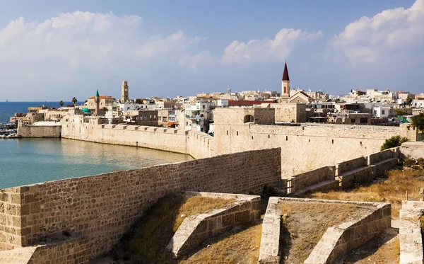 Cidade antiga de Akko pela manhã. Israel — Fotografia de Stock