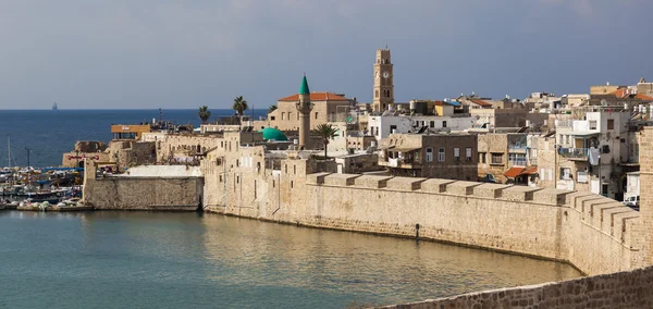 Cidade antiga de Akko pela manhã. Israel — Fotografia de Stock