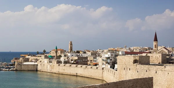 Cidade antiga de Akko pela manhã. Israel — Fotografia de Stock