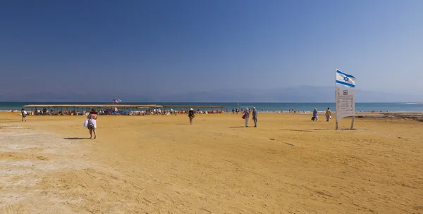 Ein Gedi Beach. Mar Muerto, Israel — Foto de Stock