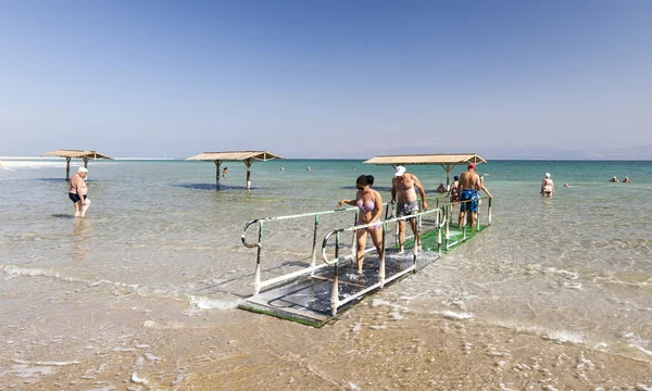 Praia Ein Gedi. Mar Morto, Israel — Fotografia de Stock