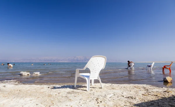 Ein Gedi Beach. Döda havet, Israel — Stockfoto