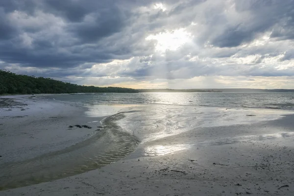 Solnedgång i Booderee nationalpark. Australien NSW.. — Stockfoto