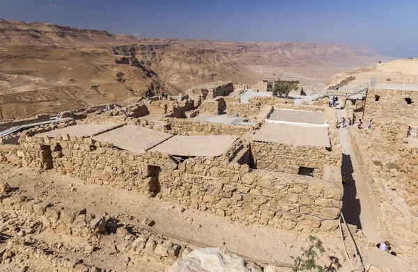 Ruinerna av gamla Masada fästning. Israel. — Stockfoto