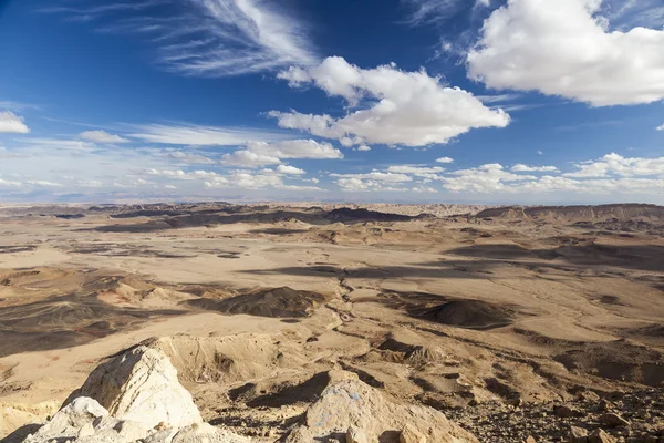 Makhtesh Ramon (Ramon Crater) manzara. Negev çölü. İsrail