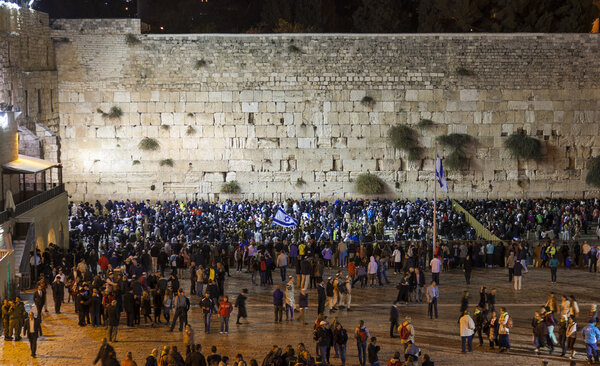 Shabbat at Kotel (Western Wall). Jerusalem. Israel.