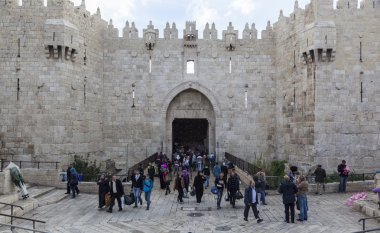 Damascus gate. Jerusalem eski şehir, İsrail