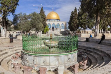 Temple Mount kayada kubbe. Kudüs. İsrail.