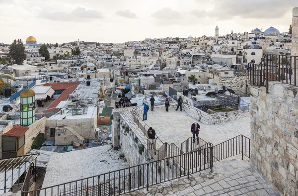 Blick vom Damaskustor auf die Altstadt von Jerusalem. Deutschland. — Stockfoto