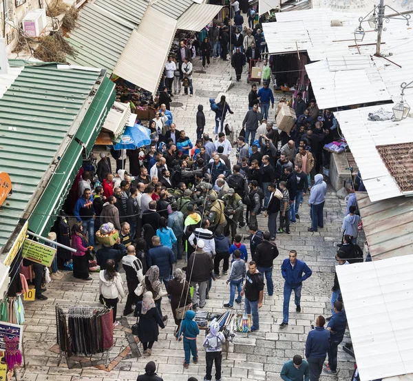 Israelische Soldaten nehmen Terroristen fest. jerusalem. Deutschland. — Stockfoto