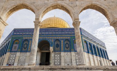 Temple Mount kayada kubbe. Kudüs. İsrail.