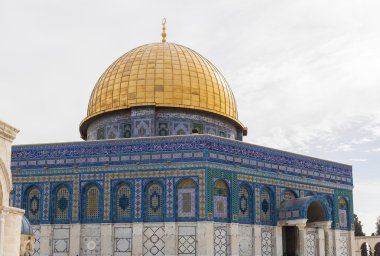Temple Mount kayada kubbe. Kudüs. İsrail.