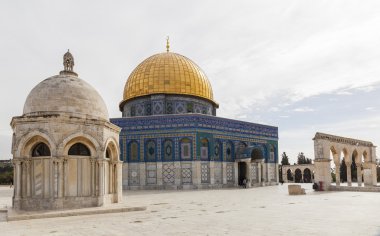 Temple Mount kayada kubbe. Kudüs. İsrail.